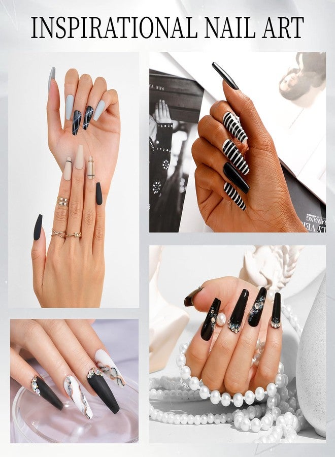 ROSALIND 4.23oz/120g Acrylic Powder Black Acrylic Nail Powder for Nail Acrylic Extension - Professional for Acrylic Nail Caving, Dry Naturally No Nail Lamp Needed - Image 5